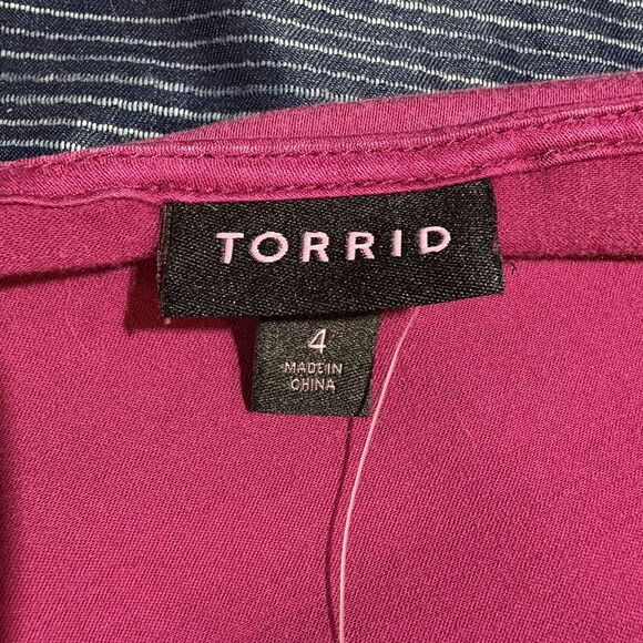 Torrid Ava Stretch Challis Cami 4 Pink Sleeveless Tank Top Plus Size Boho Summer - Picture 3 of 10